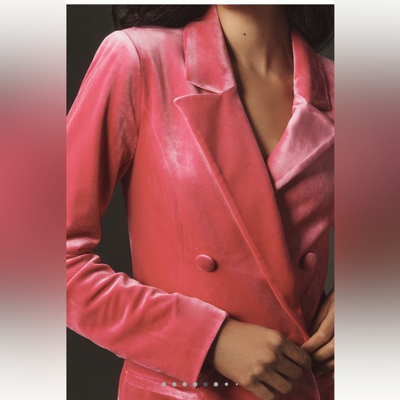 GOOD AMERICAN VELVET BLAZER MINI DRESS - Picture 2 of 9